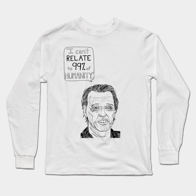 Steve Buscemi Long Sleeve T-Shirt by prettyprettyugly